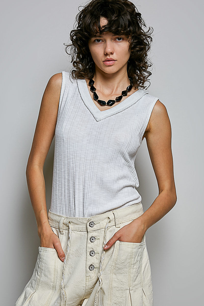 POL OFF WHITE TOP YKT1767