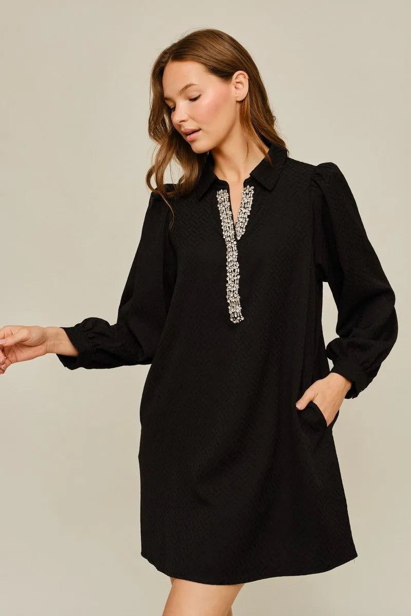 JODIFL BLACK DRESS B14261