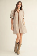 JODIFL TAUPE DRESS G17151
