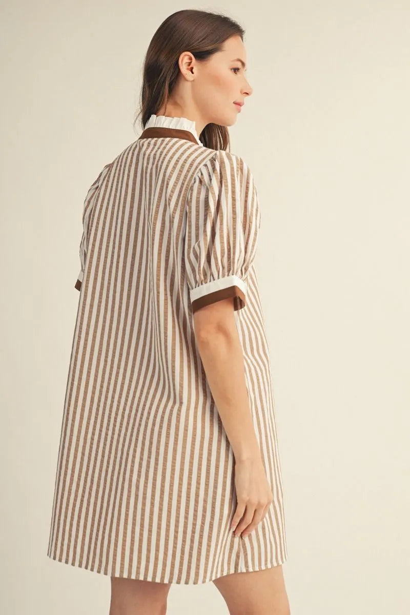 JODIFL TAUPE DRESS G17151