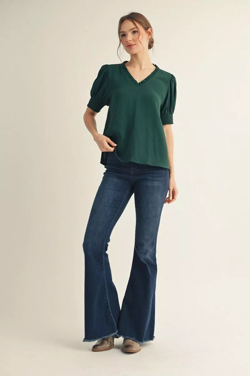 JODIFL HUNTER GREEN TOP G13130