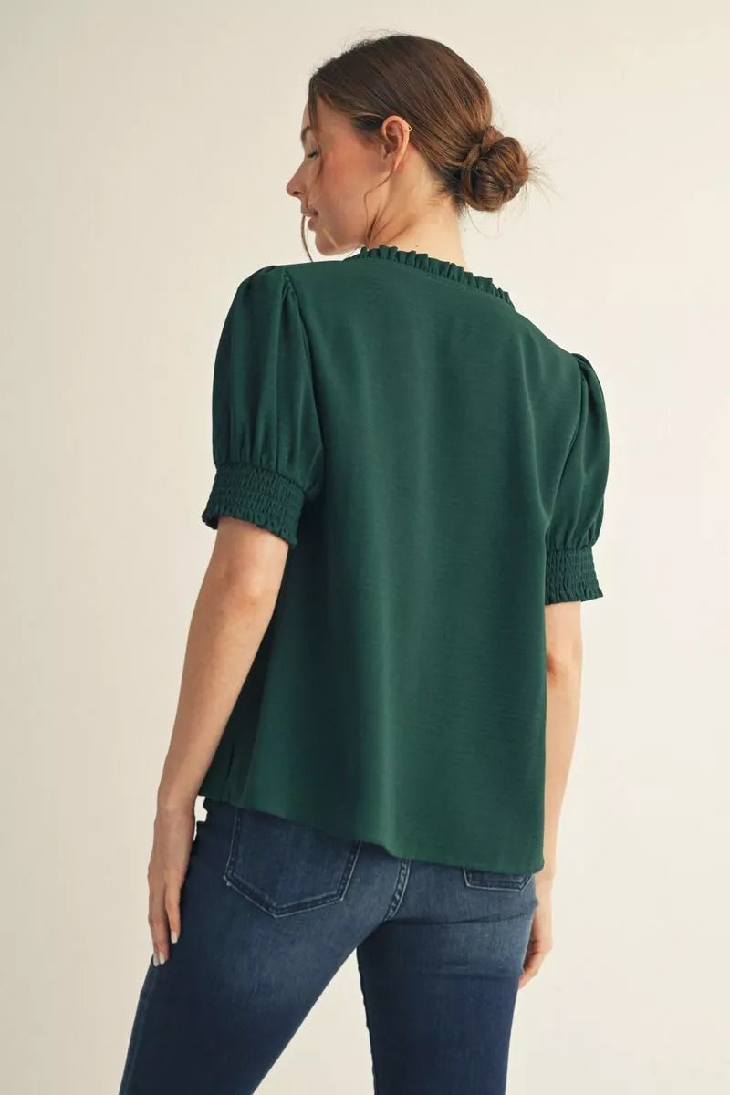 JODIFL HUNTER GREEN TOP G13130