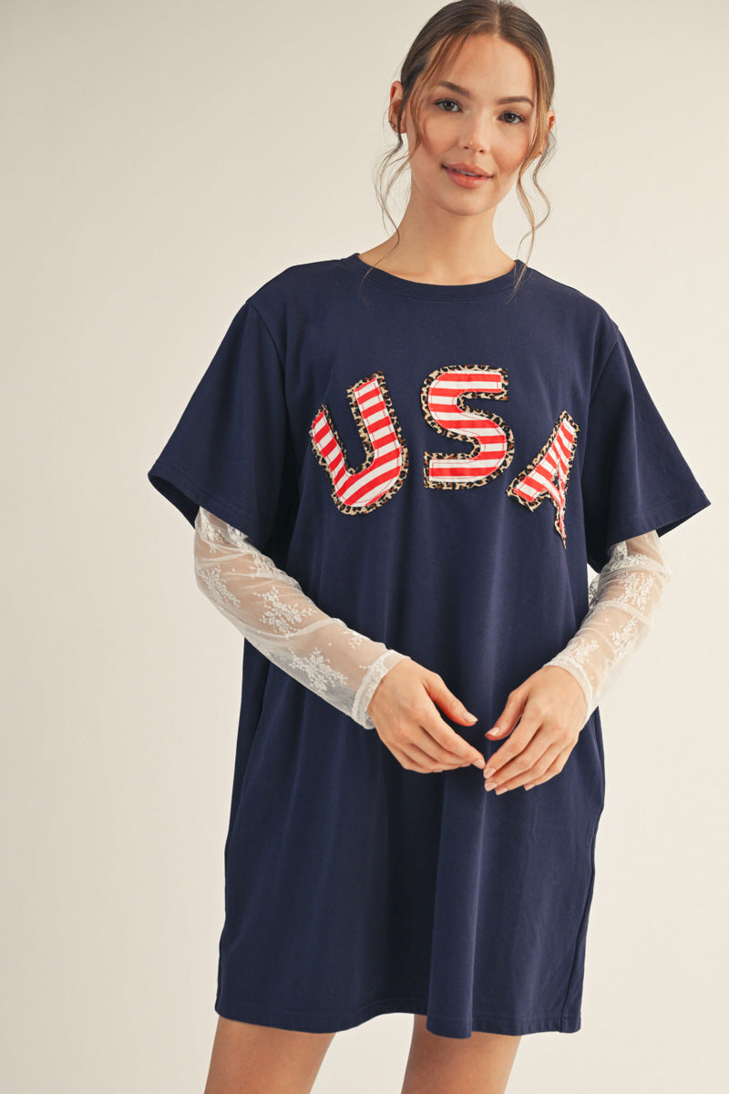 JODIFL NAVY USA DRESS G14935