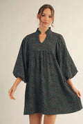 JODIFL TEAL DRESS G14867-2