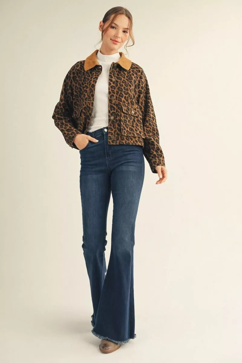 JODIFL ANIMAL PRINT JACKET R7041