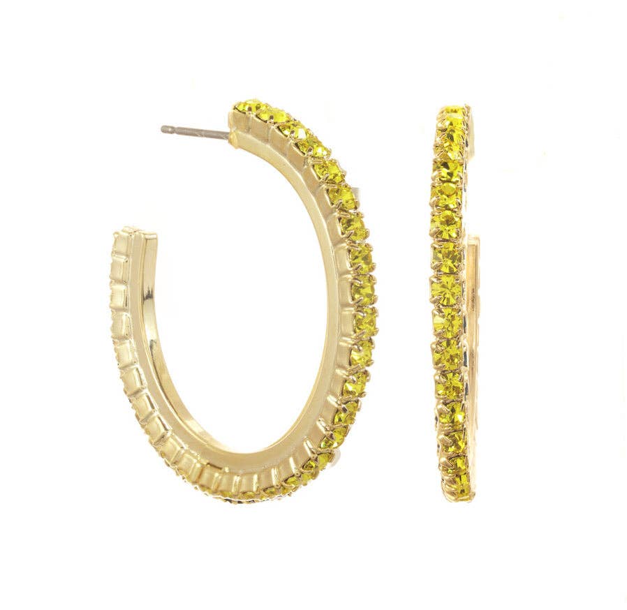 TOVA Slim Hoop Earrings