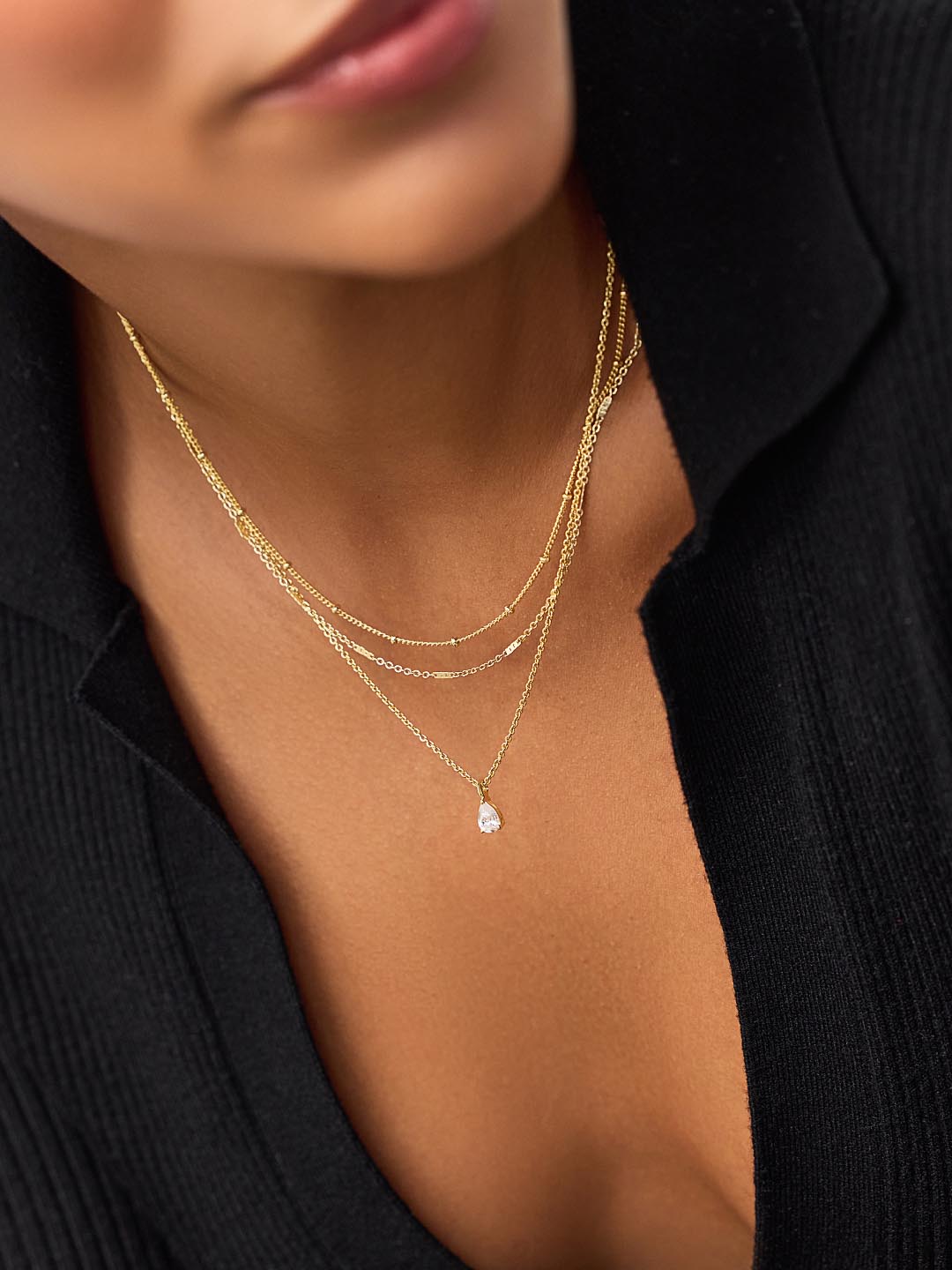 Delicate Solitaire Pendant - Elise Pendant