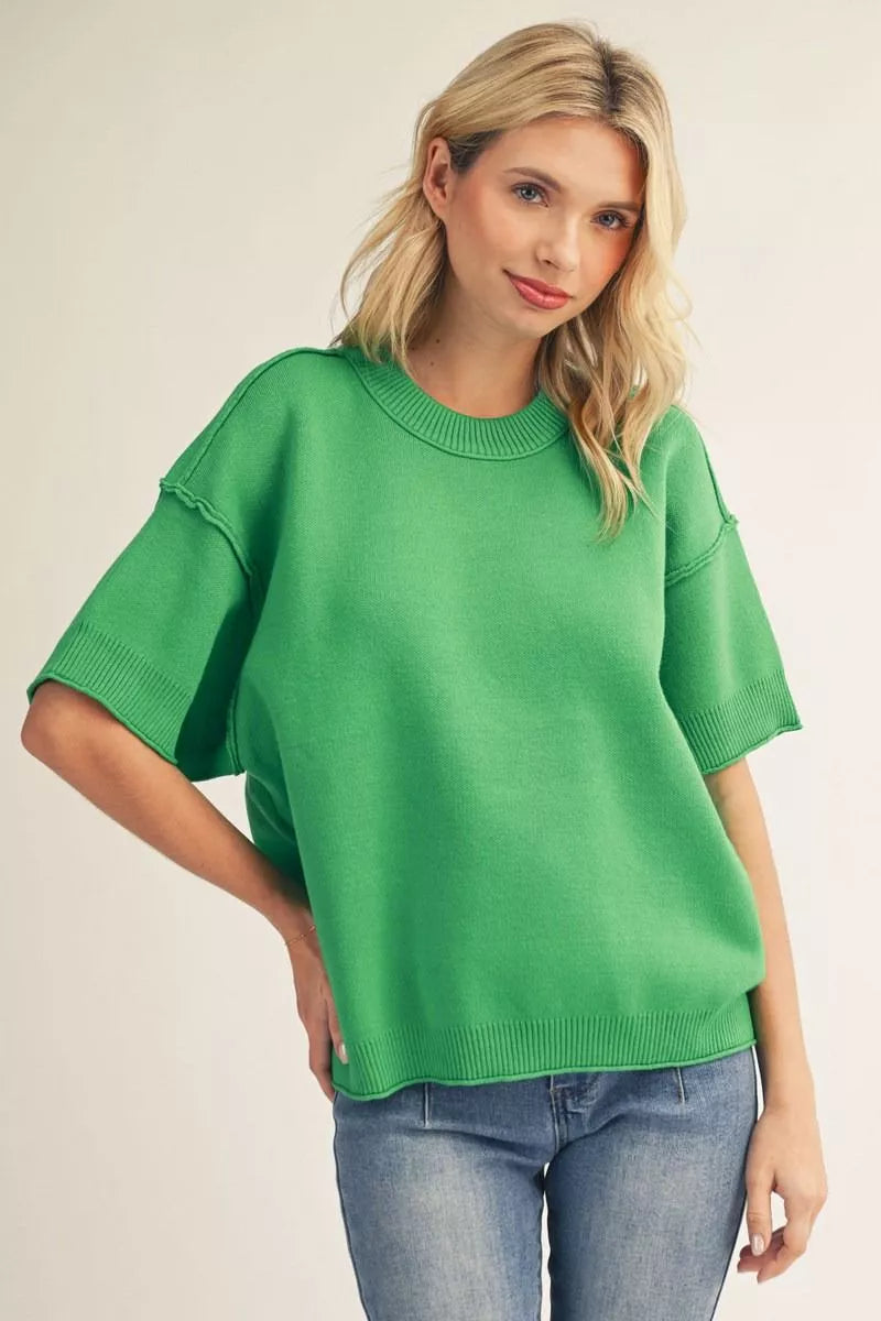 JODIFL KELLY GREEN TOP G14922-1