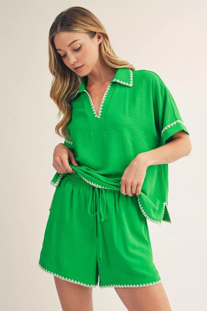 JODIFL H12688 GREEN TOP