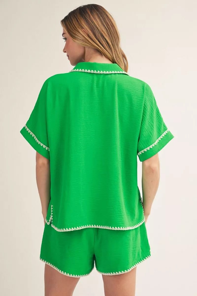 JODIFL H12688 GREEN TOP