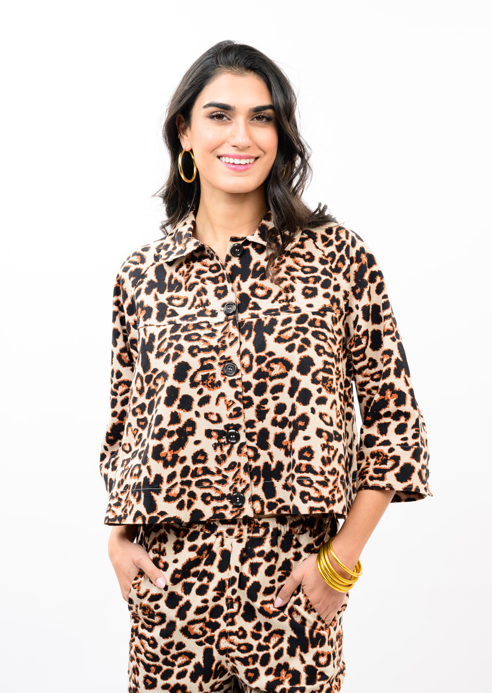 Ivy Jane Leopard Swing Jacket 121197
