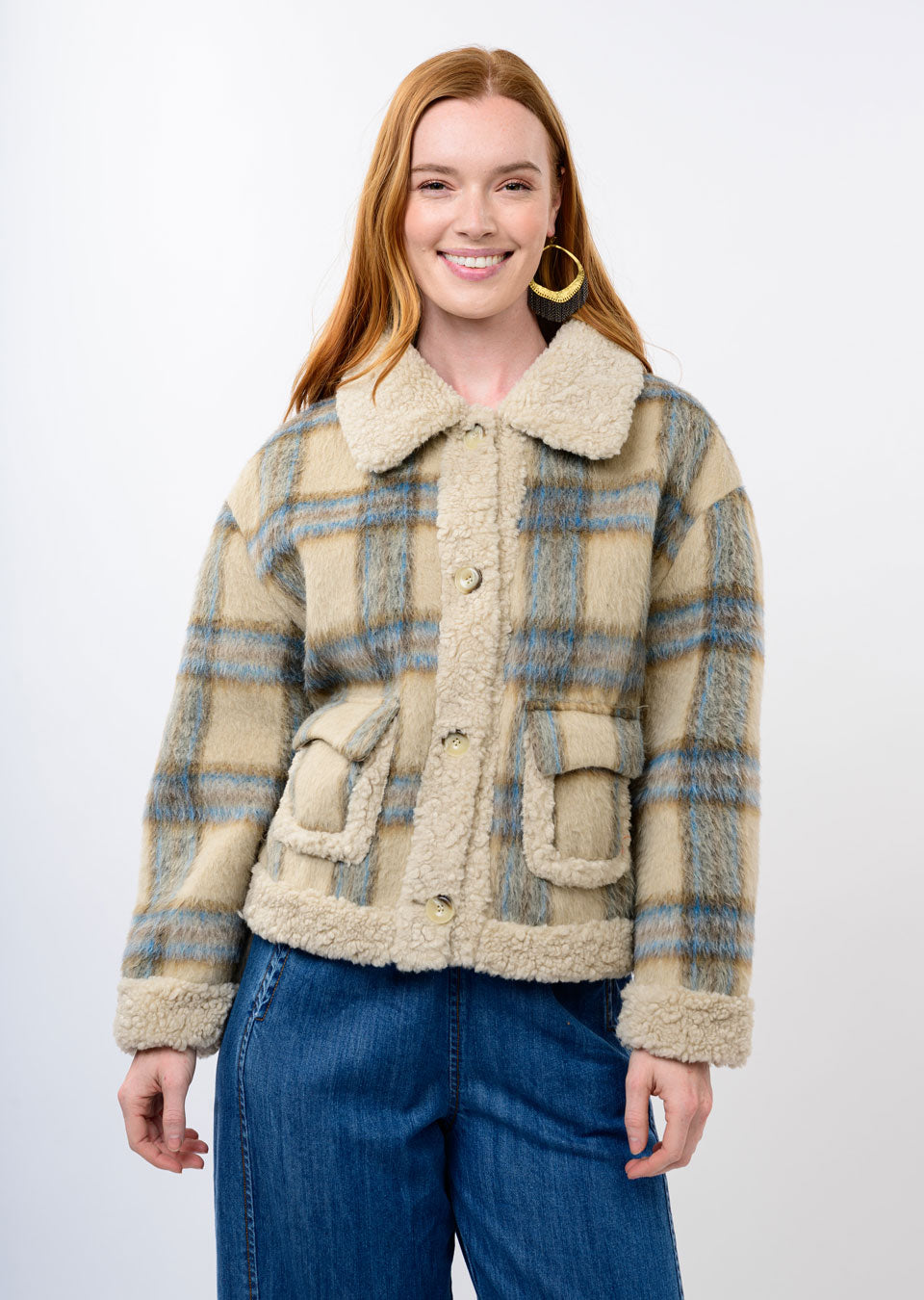 IJ PLAID RANCH JACKET 130252