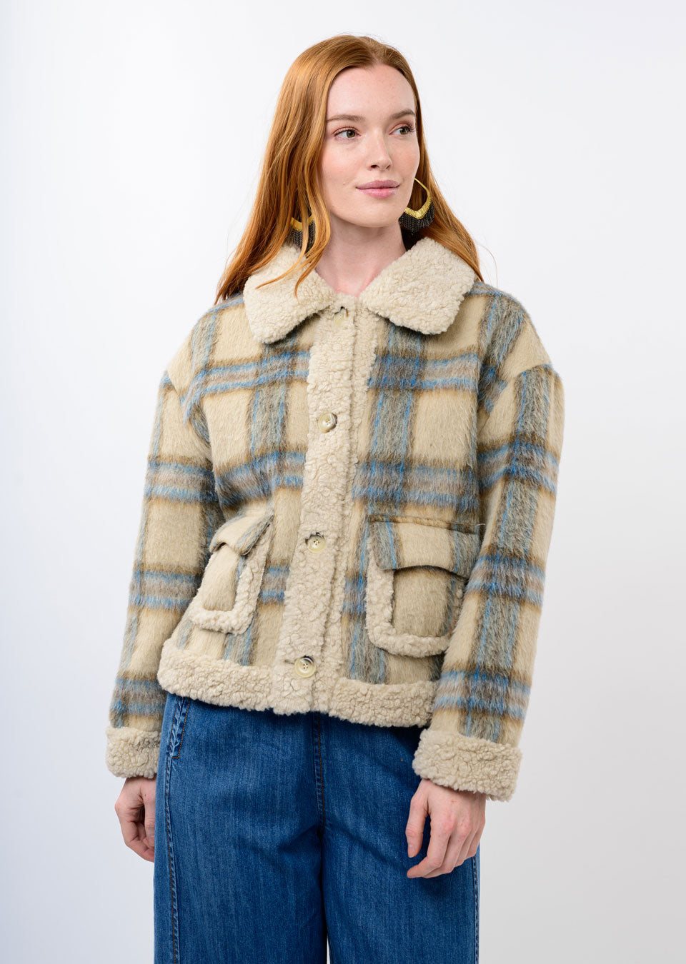 IJ PLAID RANCH JACKET 130252