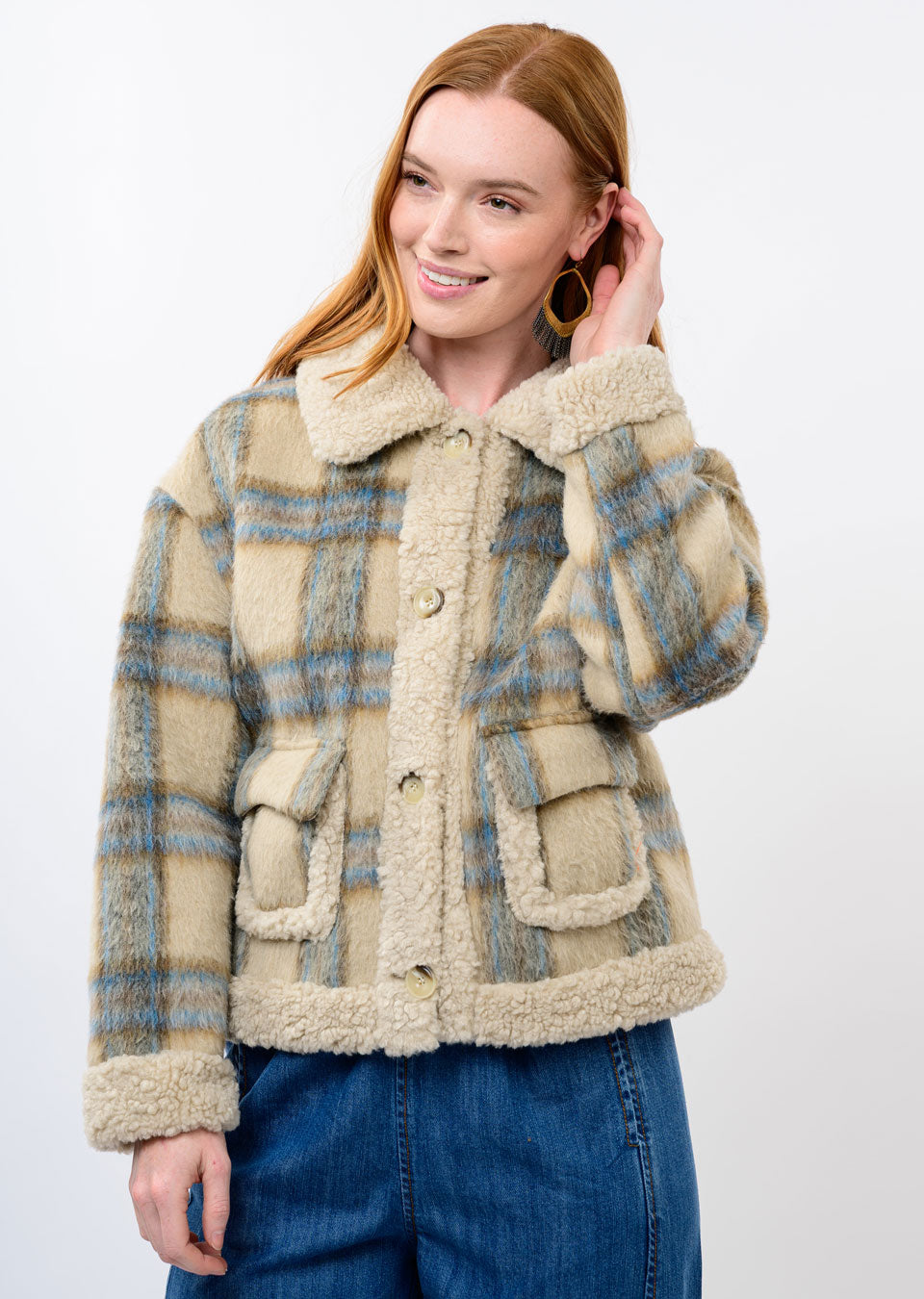IJ PLAID RANCH JACKET 130252