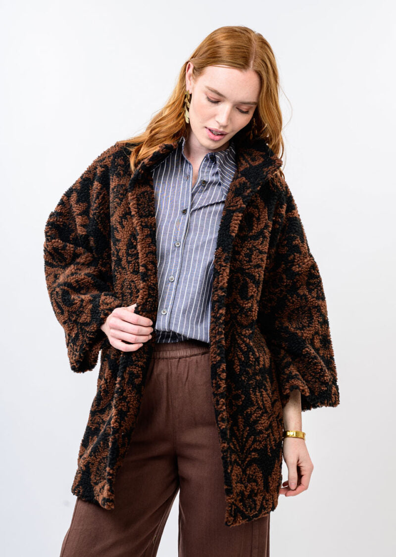 IJ TAPESTRY SHERPA COAT 130253