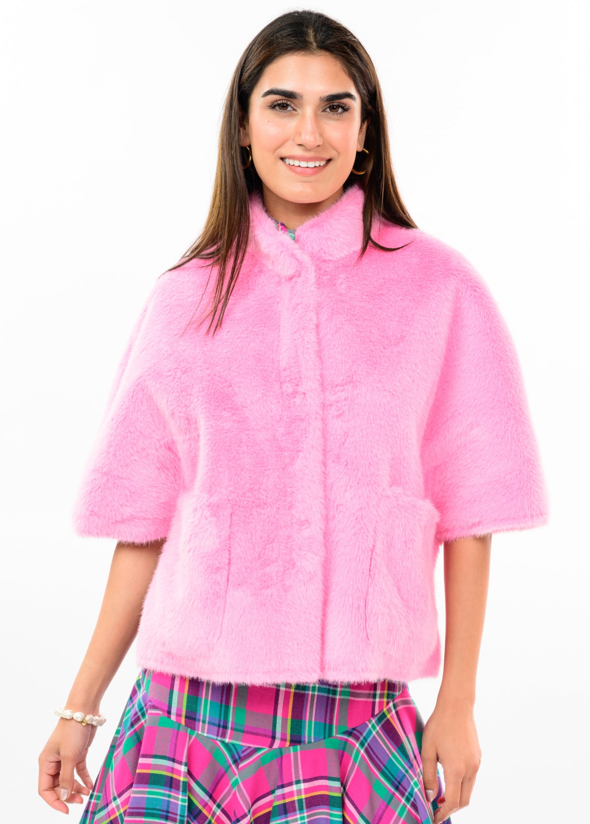 IJ FAUX FUR CAPELET 130255