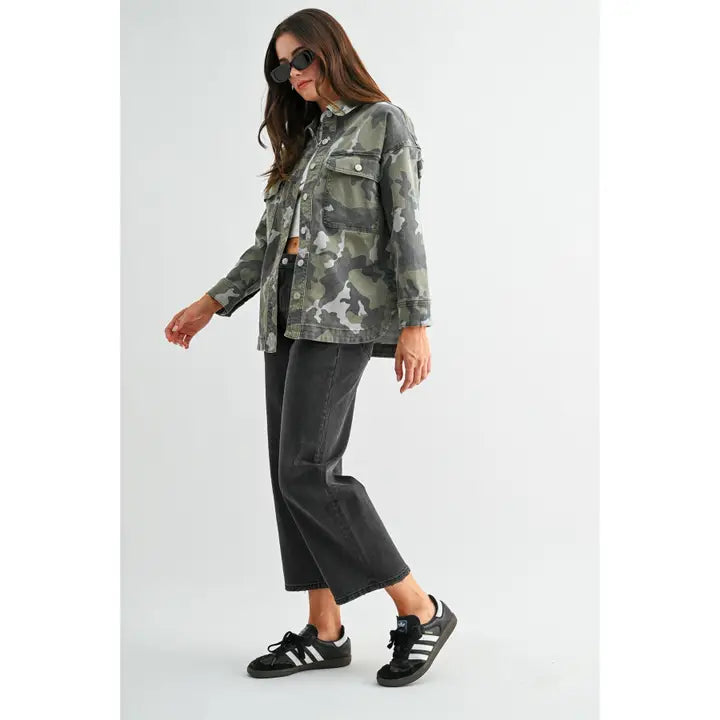MICA MDP-J3881 GRAY CAMO SHACKET