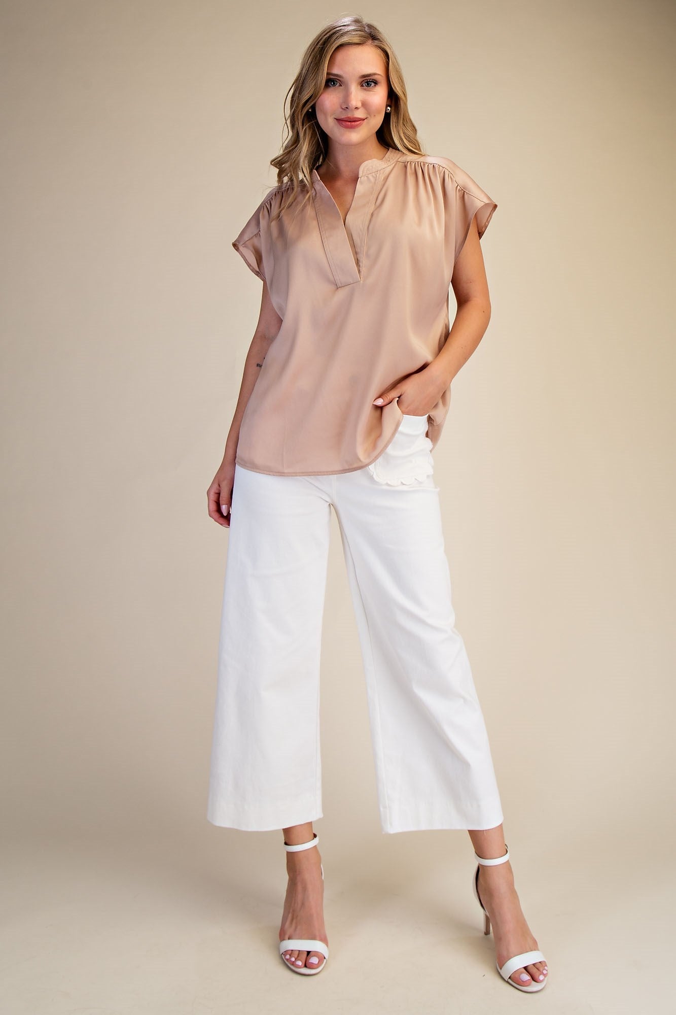GLAM VNCKLN CAP SLV TOP GT9643