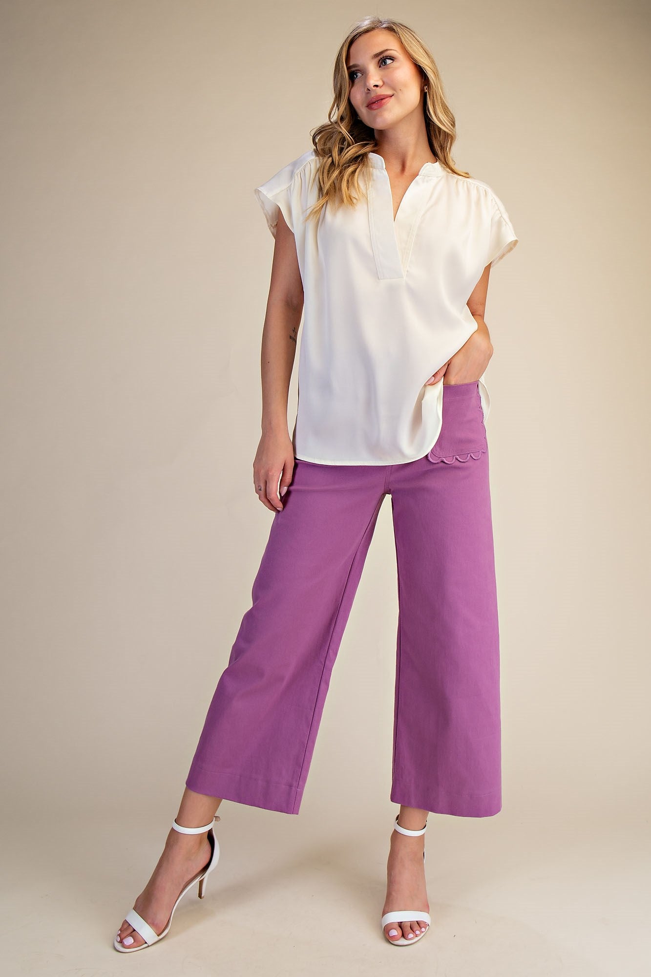 GLAM VNCKLN CAP SLV TOP GT9643