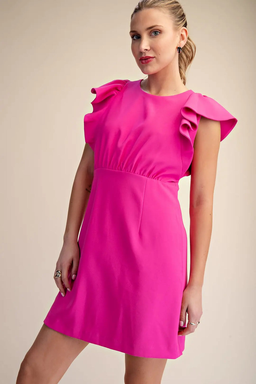 GLAM PINK MINI DRESS D8000