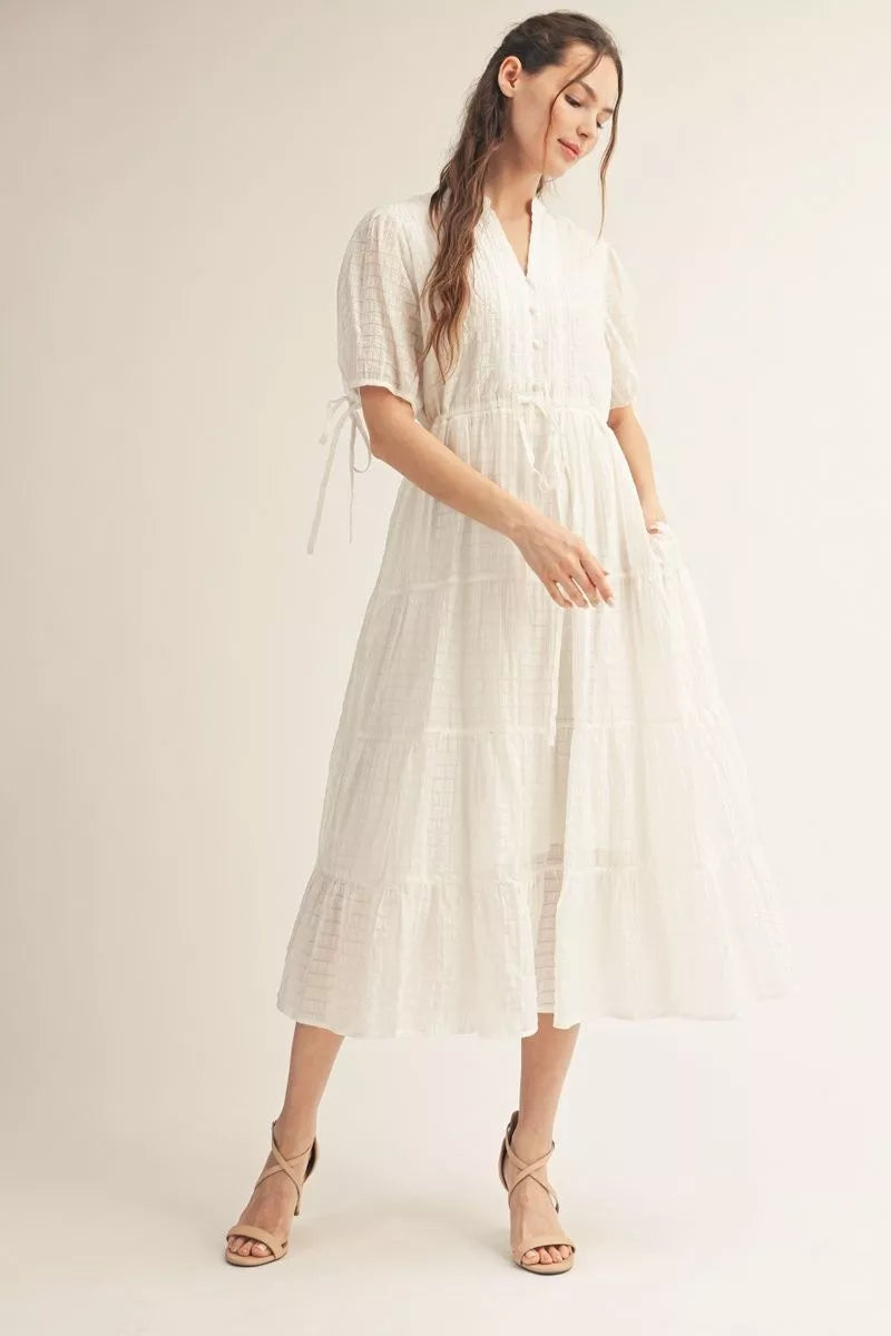 JODIFL G15381 OFF WHITE DRESS