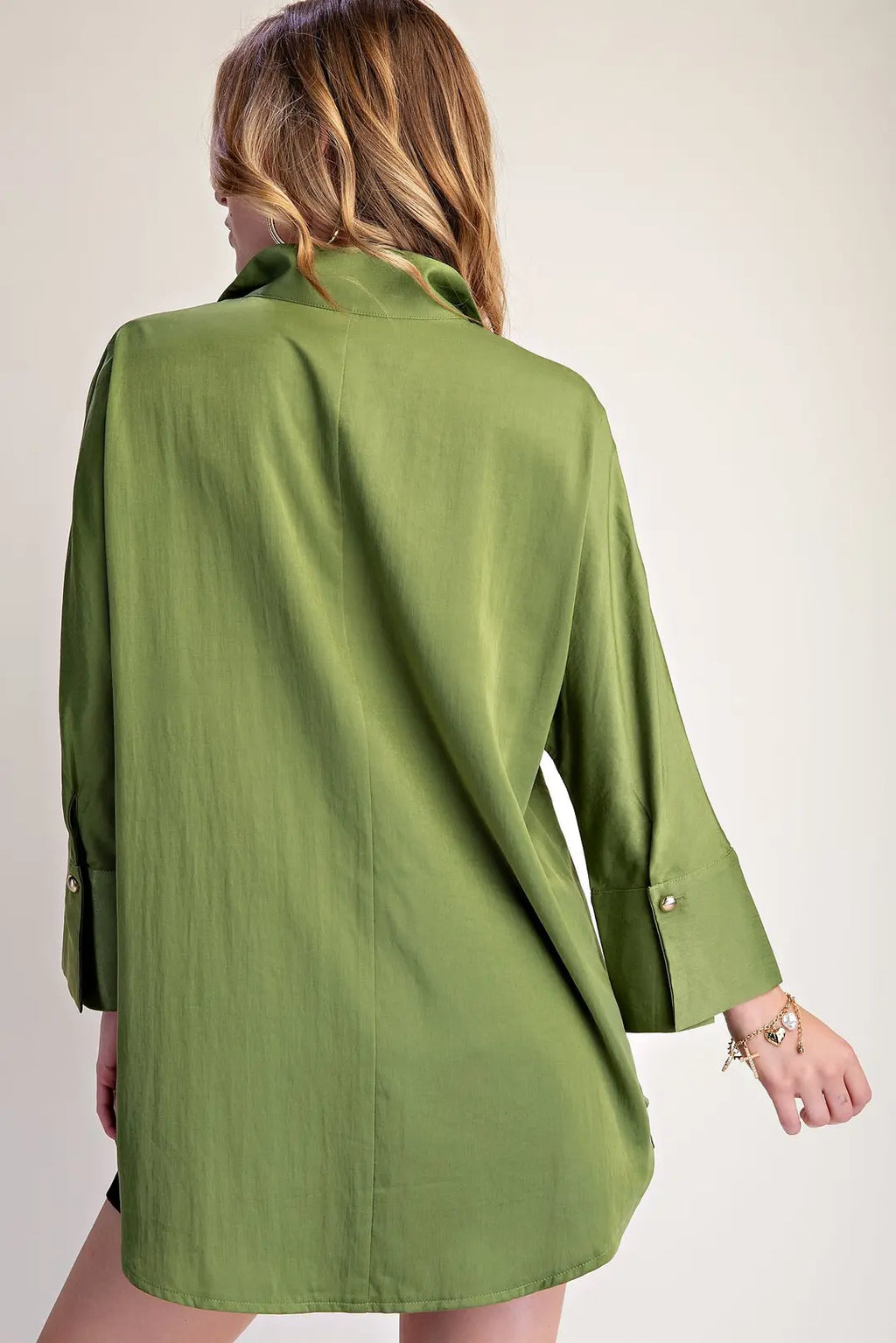 GLAM GREEN DOLMAN SLV TOP T8274