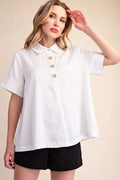 GLAM WHITE SS TOP T8174