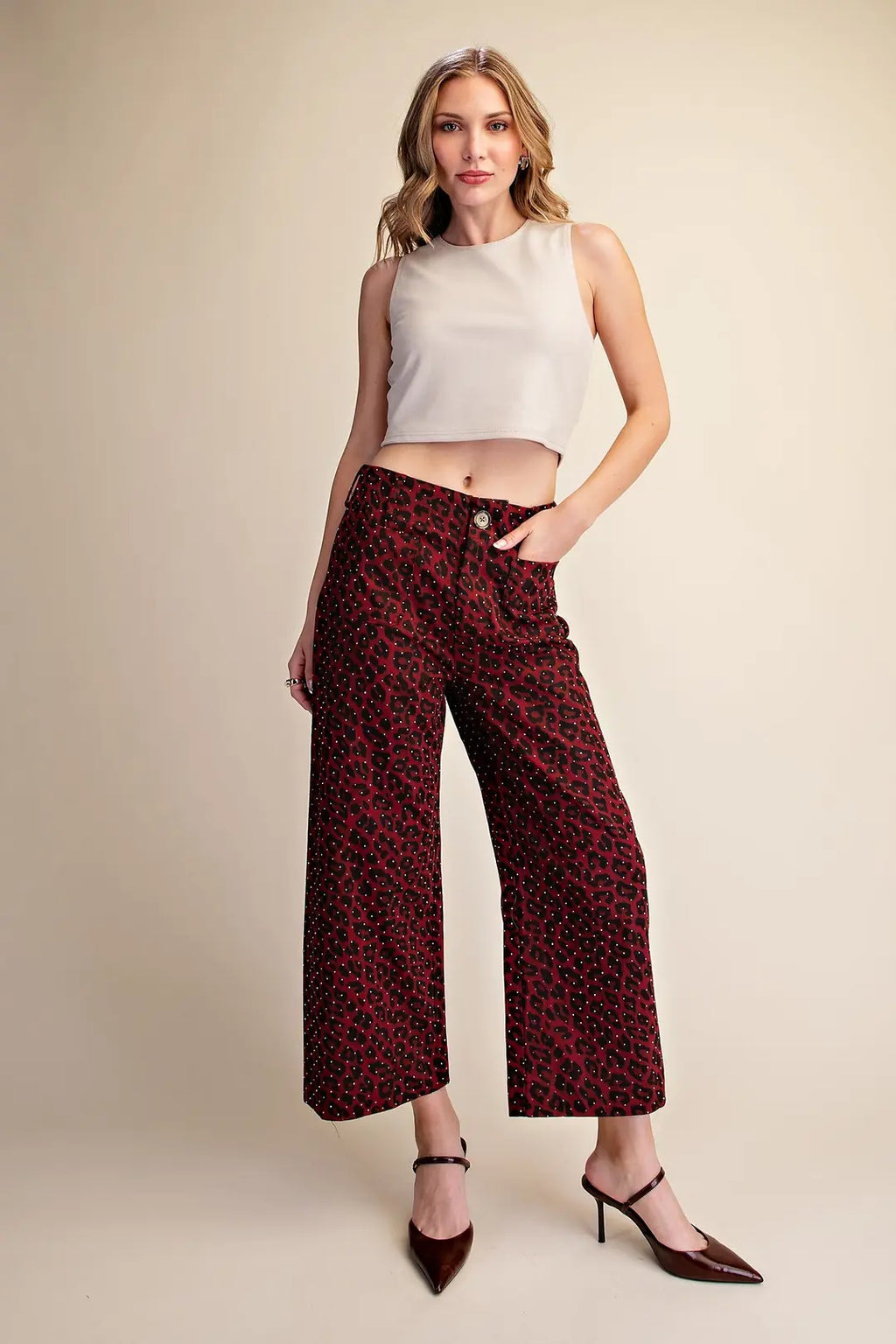 GLAM LEOP PANTS P9218