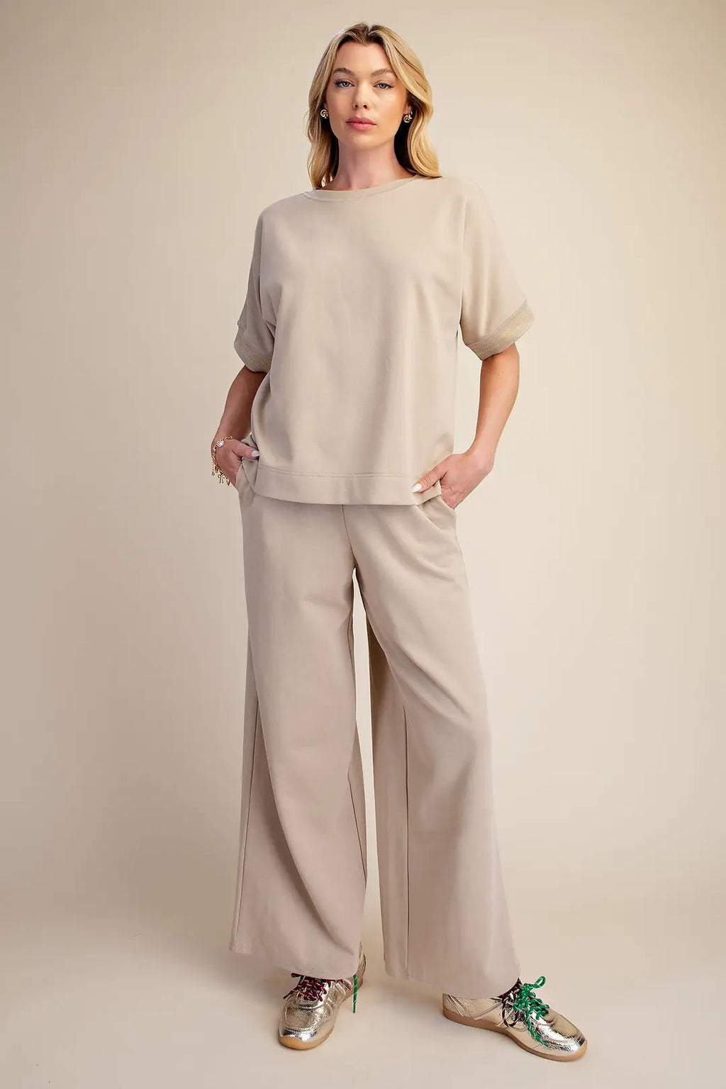 GLAM BEIGE SWEATSHIRT T8217