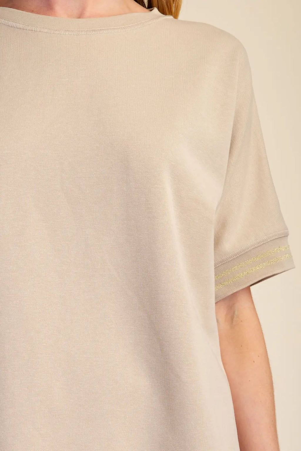 GLAM BEIGE SWEATSHIRT T8217