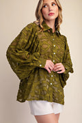 GLAM OLIVE LS SHIRT T8359