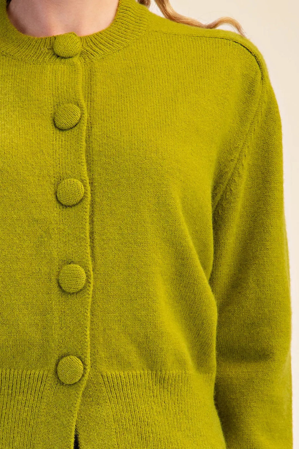 GLAM LIGHT OLIVE CARDIGAN SW8365