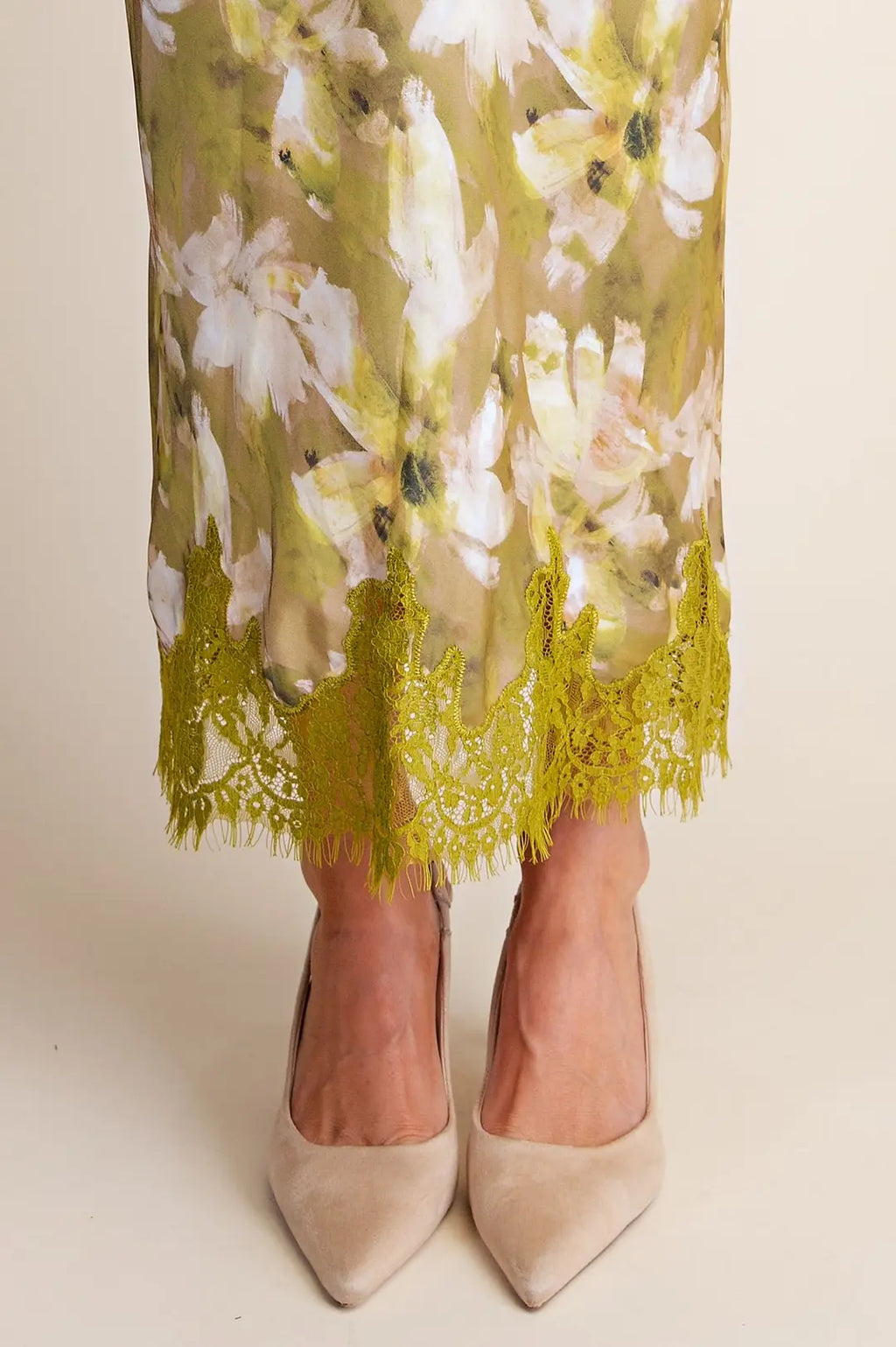 GLAM FLORAL MIDI SKIRT S9183