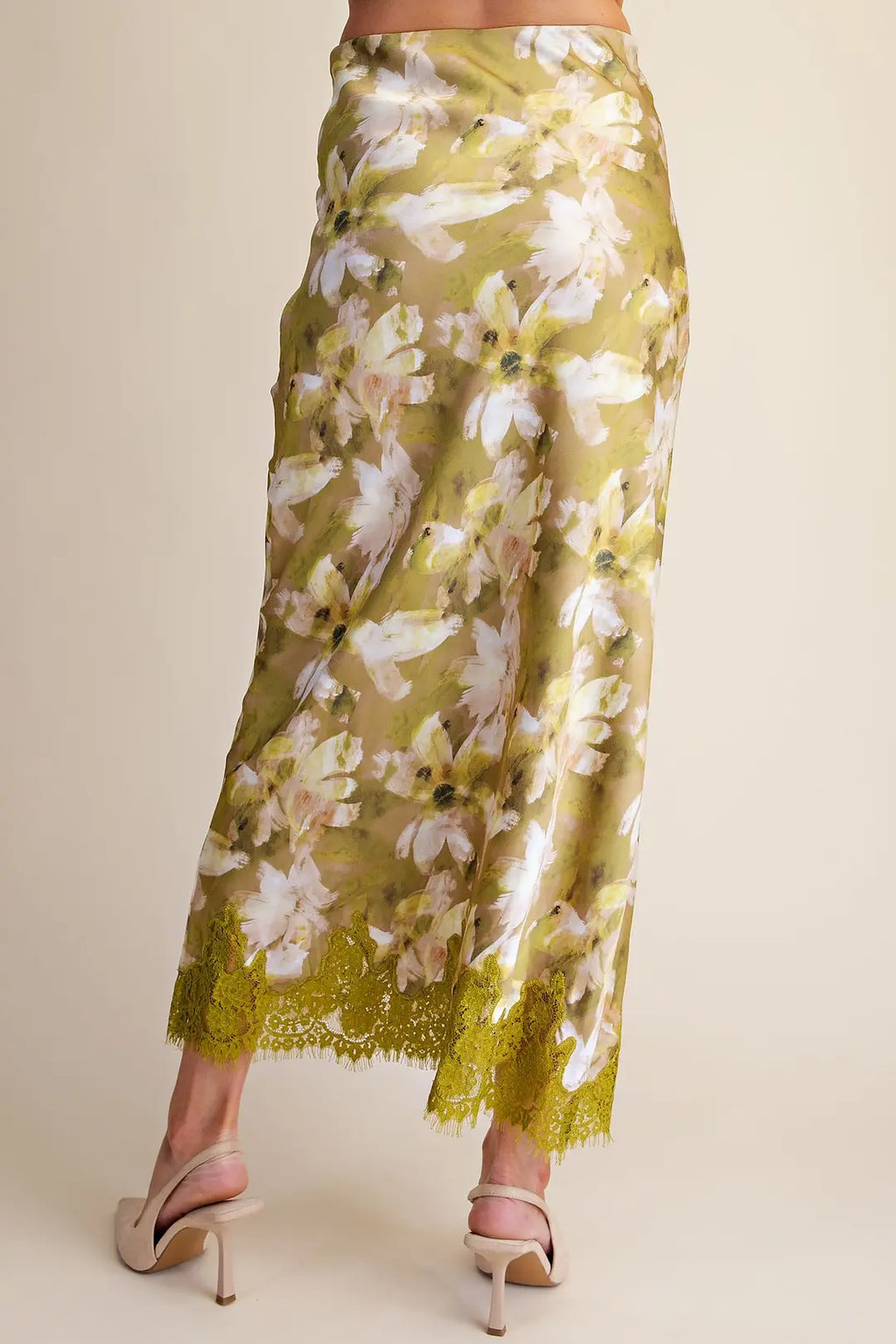 GLAM FLORAL MIDI SKIRT S9183