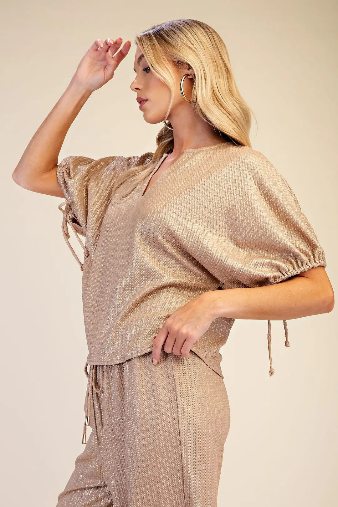GLAM TAUPE TOP T8327