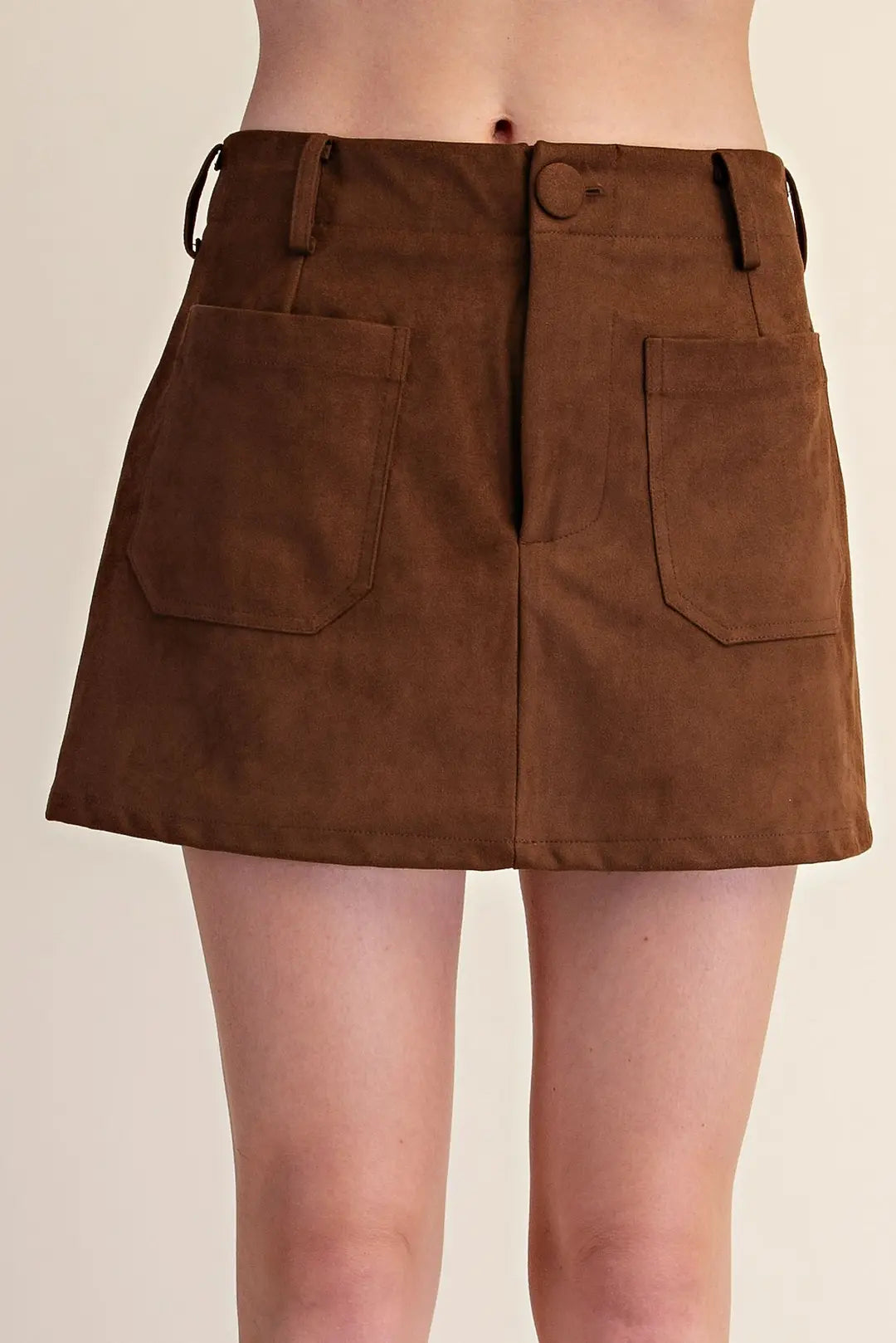 GLAM BROWN SKORT P8387