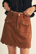 JODIFL BROWN SKIRT G15980