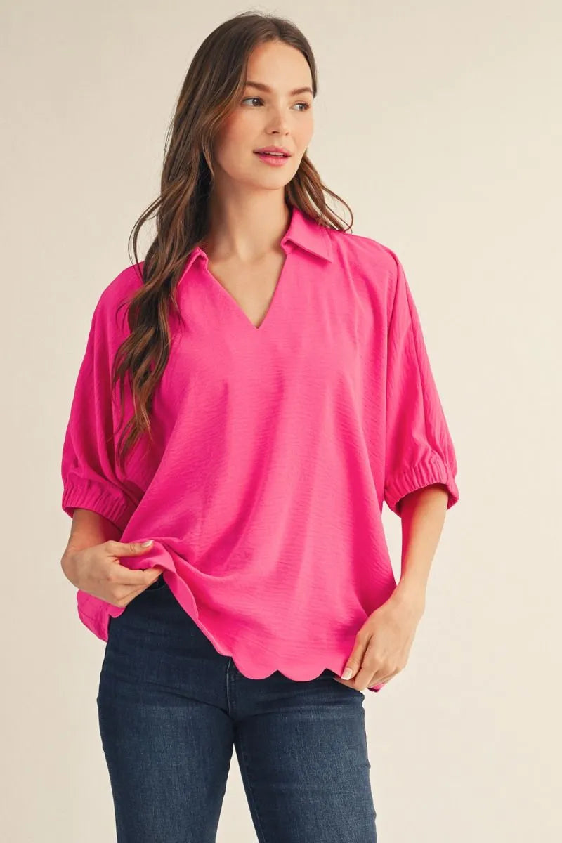 JODIFL HOT PINK TOP G16525