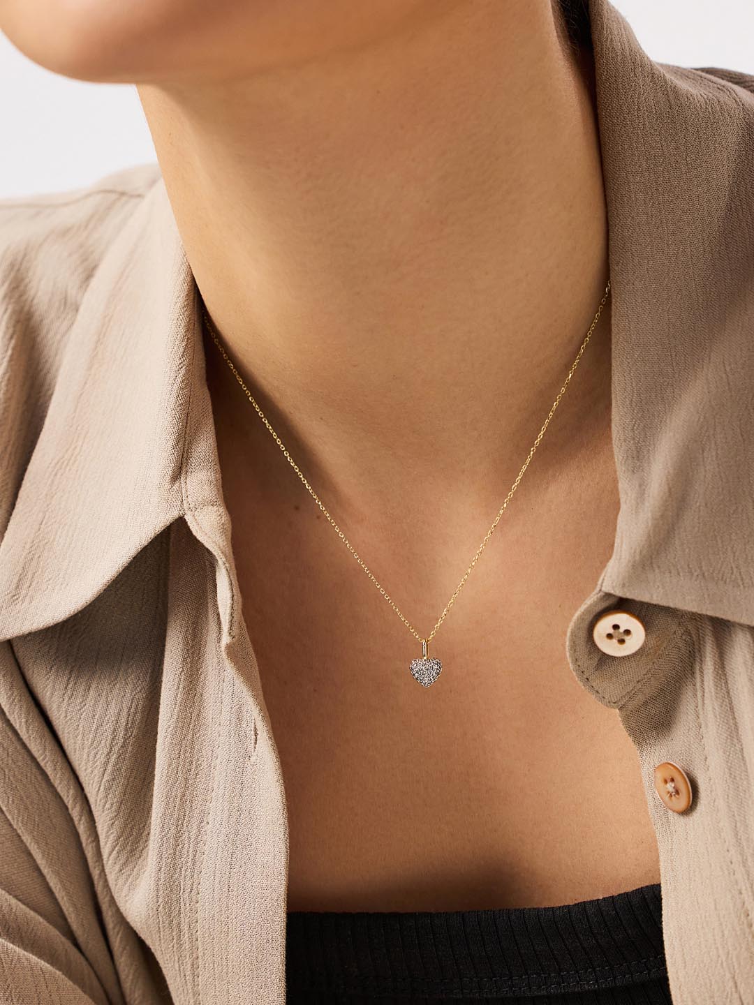 Gold Heart Necklace - Ellery