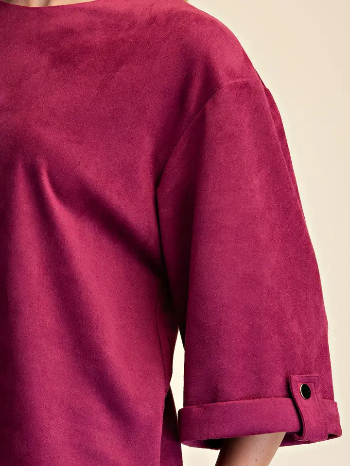 GLAM PLUM TOP T8408
