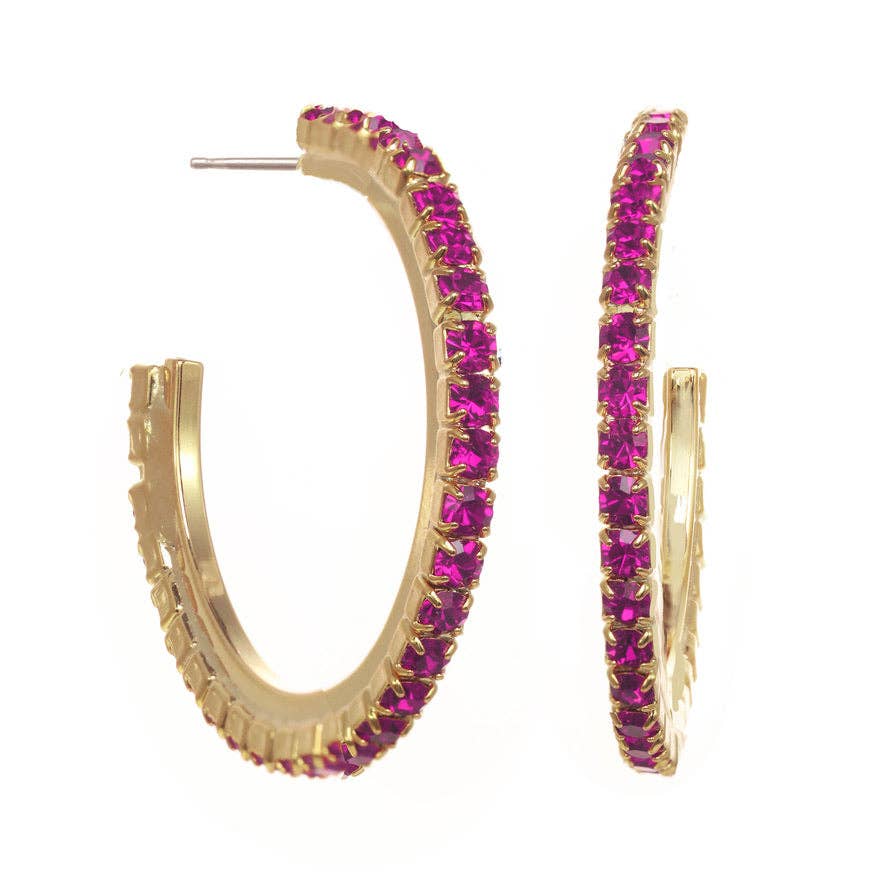 TOVA Slim Hoop Earrings