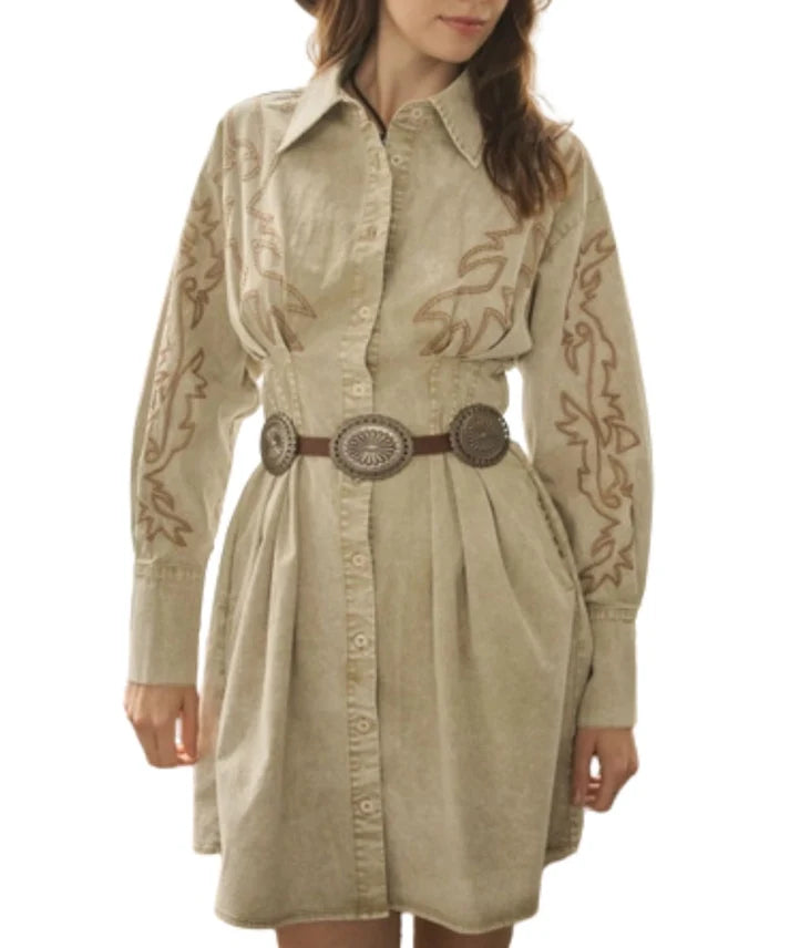BLUE B WESTERN SHIRT DRESS 24178D