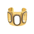 TOVA ASHWIN CUFF IN JET CLEAR B7623JC