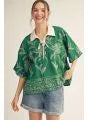 JODIFL J50740 KELLY GREEN TOP