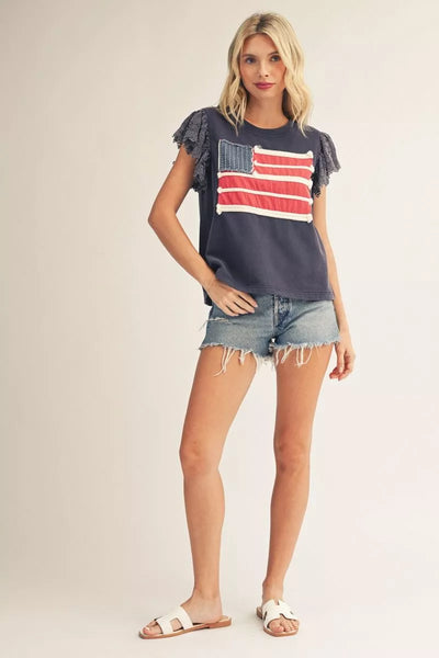 JODIFL NAVY TOP R7167