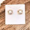 VIRTUE WAVY CUFFED PEARL EARRINGS
