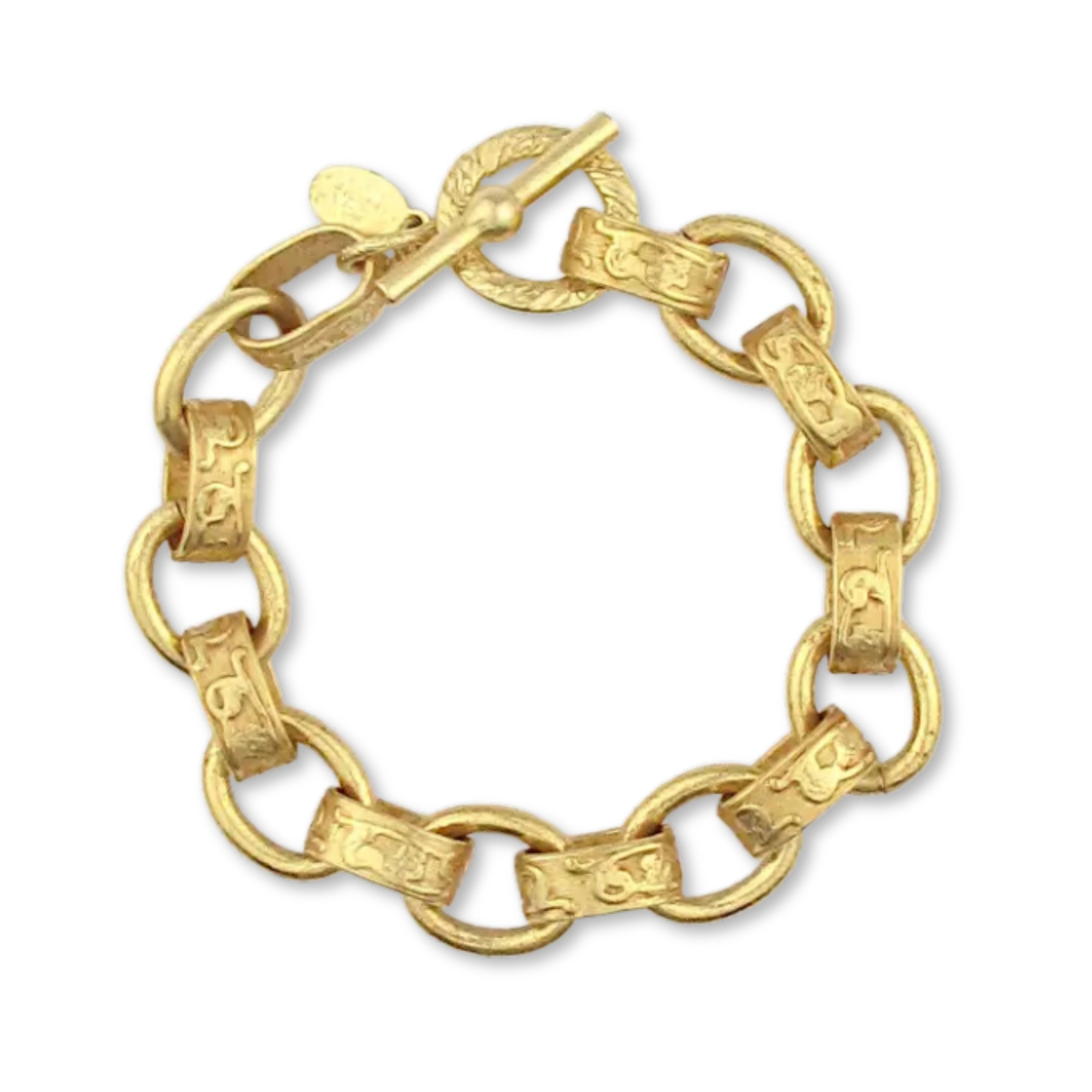 CP Gold Chain Link Bracelet