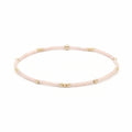 2mm Newport Palest Pink & Gold-Filled Waterproof Bracelet - 7"