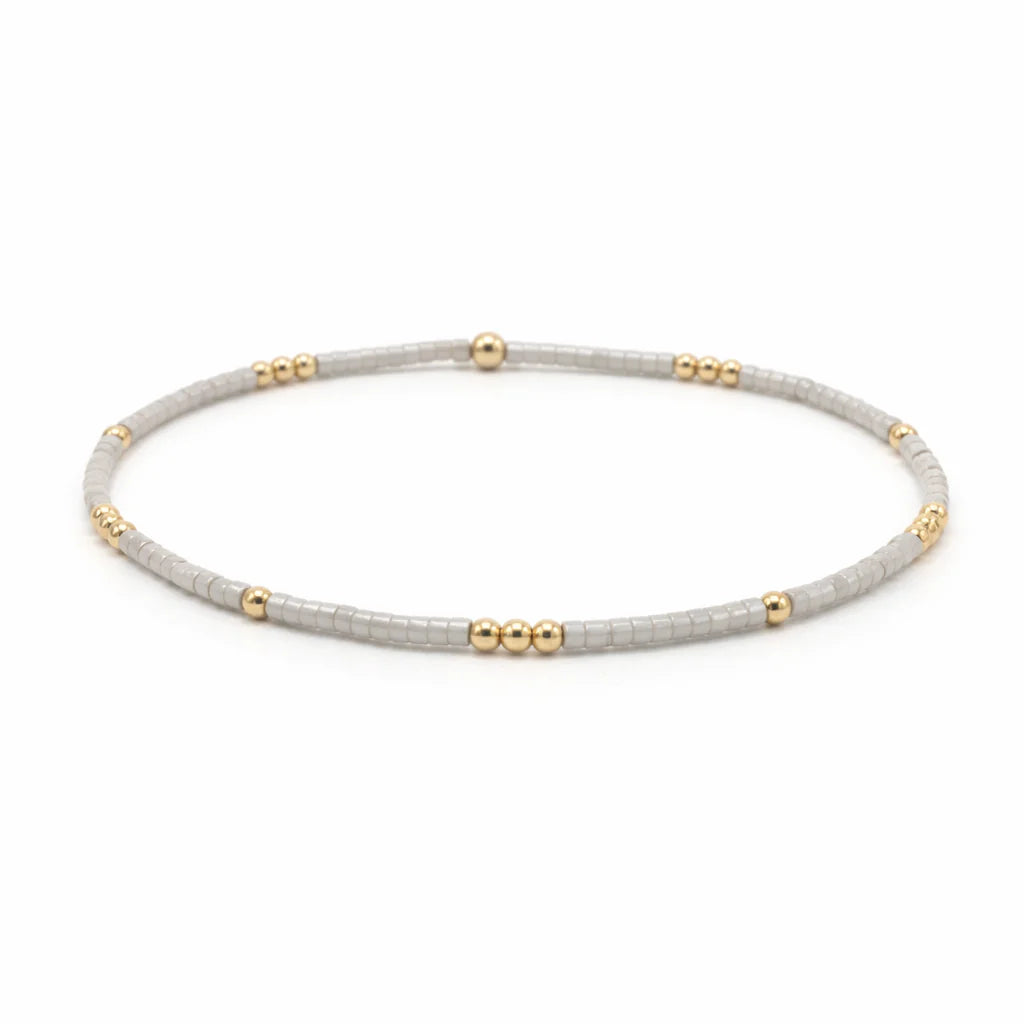 2mm Newport Silver & Gold-Filled Waterproof Bracelet - 7"