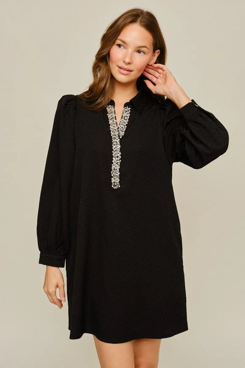 JODIFL BLACK DRESS B14261